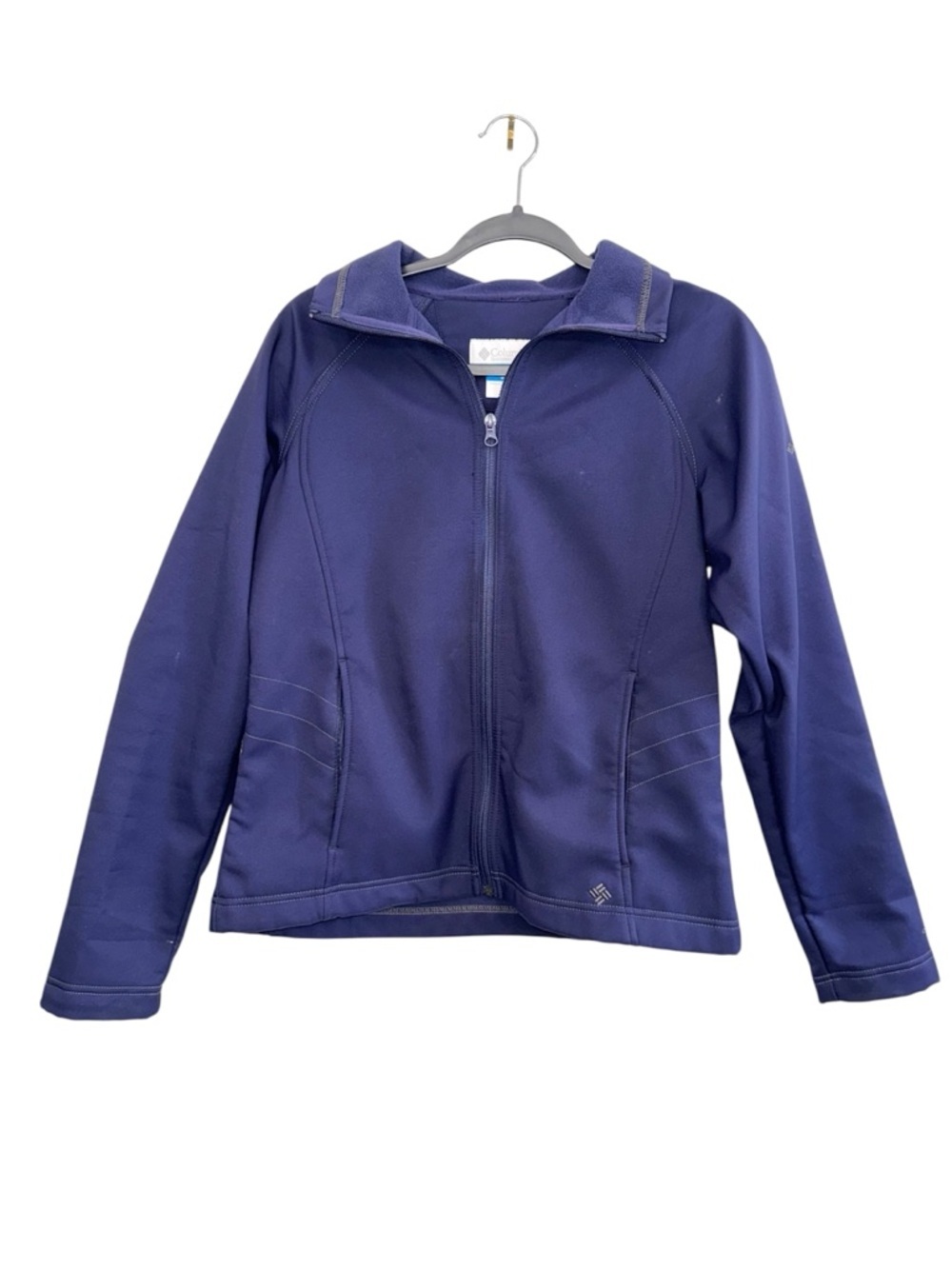 Columbia Navy Zip Front Shell Jacket Size Medium